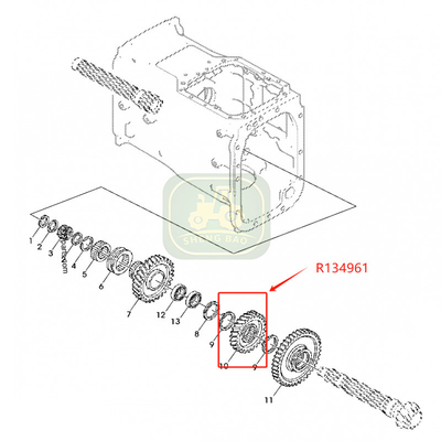 Замена трансмиссии 25/29T R134961 R113840