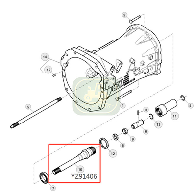 Сухое сцепление передняя реакция входные части YZ91406 вал для