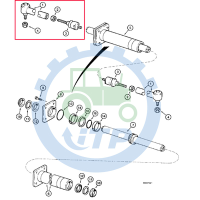 Растягиваемый элемент 053961R1 3785463M1 частей затяжелителя Backhoe случая D142916