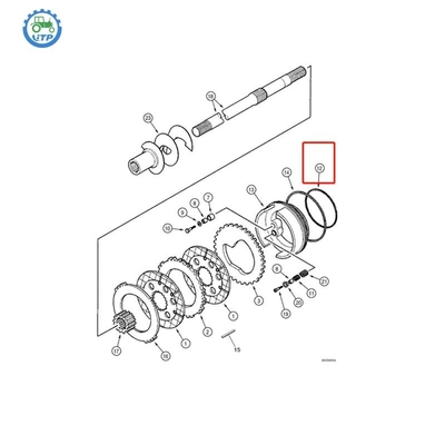 Колцеобразное уплотнение 308036A1 6193403M1 случая 580SM 580SM 585G 586G 588G