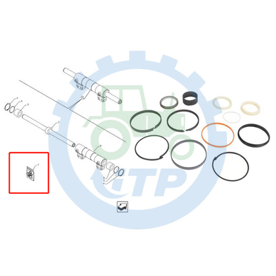 СКВАЖИНА ШТАНГИ X 76.2MM набора 84257788 38.1MM уплотнения ВЕСА случая 580N 580SN 580SN